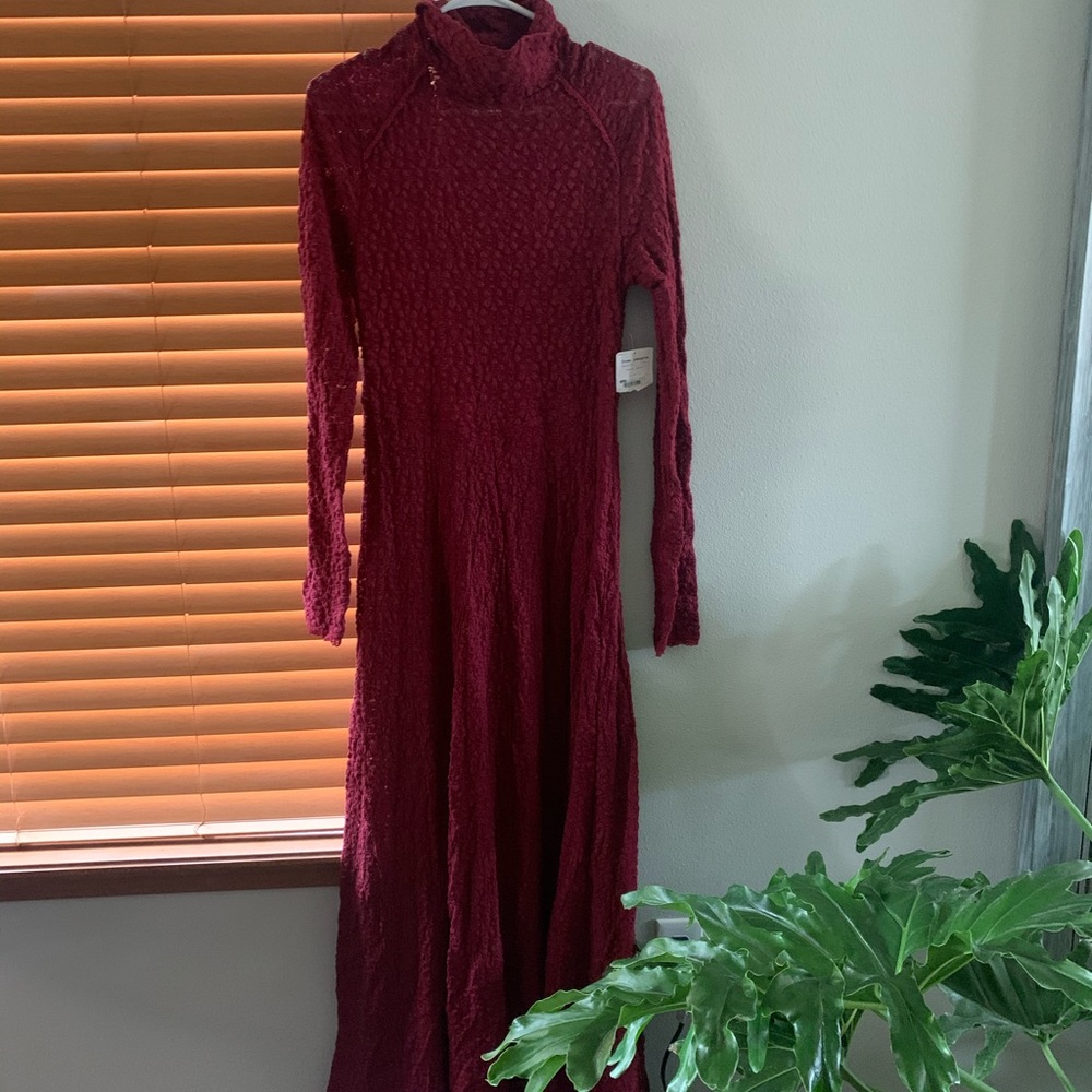 Free people turtleneck maxi dress